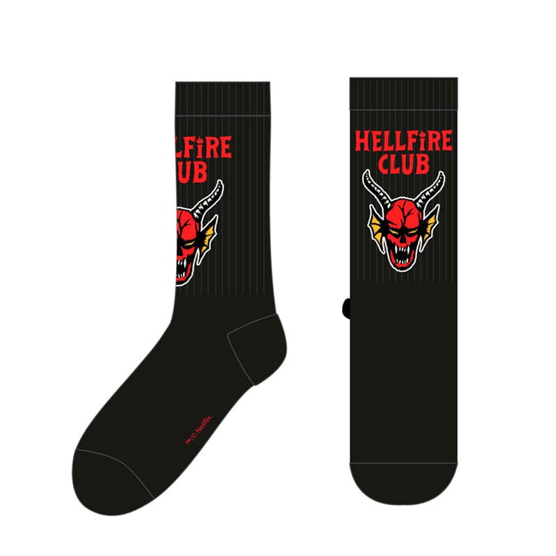 Stranger Things Socks Hellfire Club Large