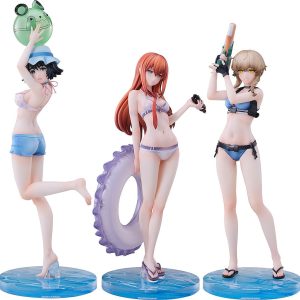 Steins Gate PVC Statues 3-Pack 1/7 Suzuha Amane, Kurisu Makise, Mayuri Shiina Swimsuit Ver.