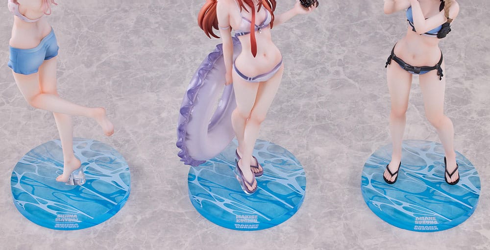 Steins Gate PVC Statues 3-Pack 1/7 Suzuha Amane, Kurisu Makise, Mayuri Shiina Swimsuit Ver. - Image 14