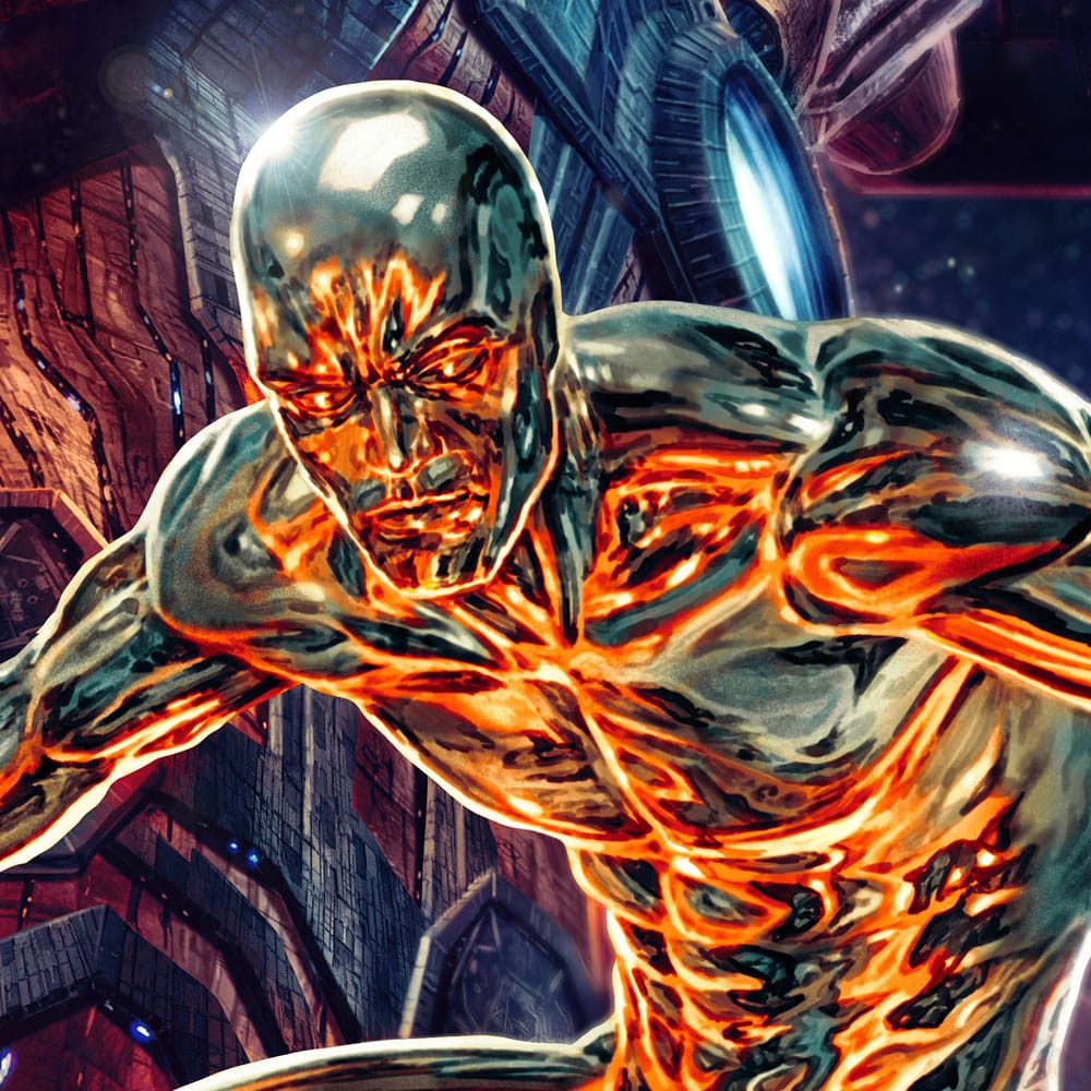 Marvel Art Print Galactus and the Silver Surfer 61 x 41 cm - unframed - Image 4