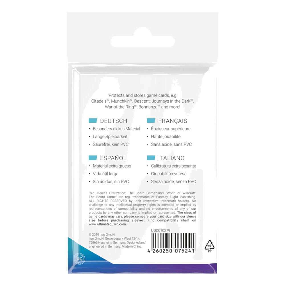 Ultimate Guard Board Game Sleeves (60) - Standard American - Image 4
