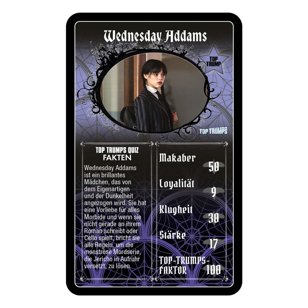 Wednesday Card Game Top Trumps *German Version* - Image 2