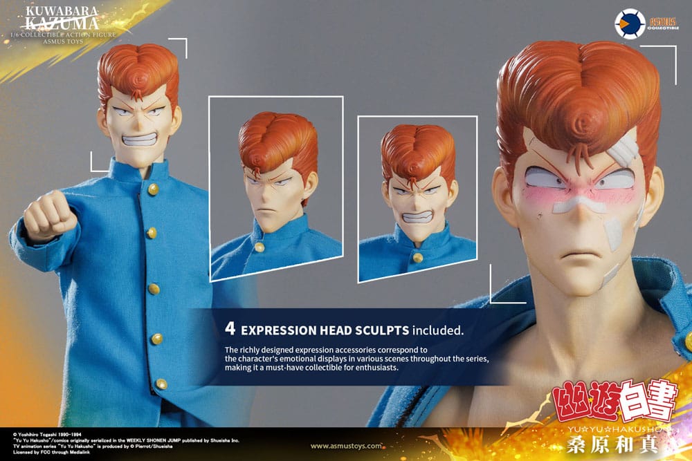Yu Yu Hakusho Action Figure 1/6 Kazuma Kuwabara 30 cm - Image 15