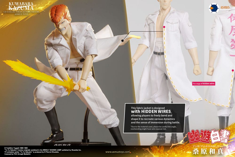 Yu Yu Hakusho Action Figure 1/6 Kazuma Kuwabara 30 cm - Image 16