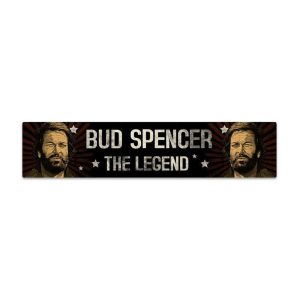 Bud Spencer Tin Sign with Magnet The Legend 16 x 3,5 cm