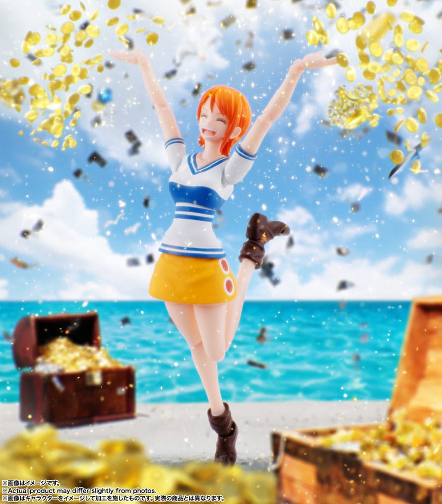 One Piece S.H. Figuarts Action Figure Nami Romance Dawn 14 cm - Image 13