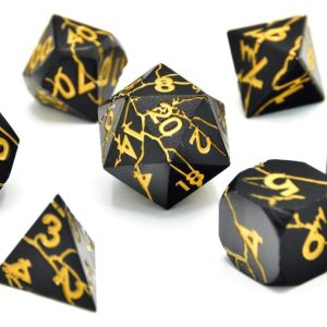 CritStones Metal Dice Set Torn Mystic (7)