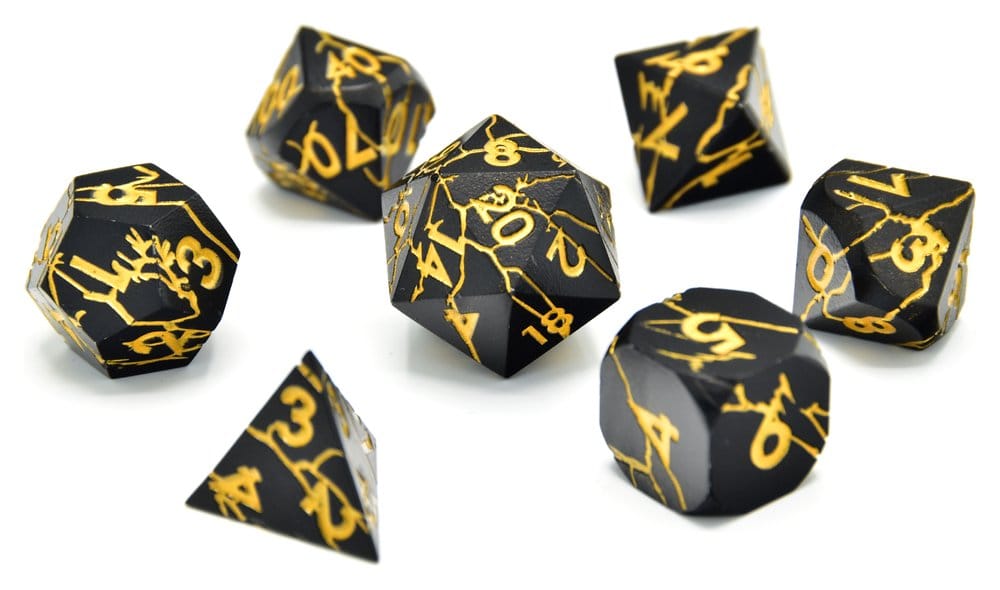 CritStones Metal Dice Set Torn Mystic (7)