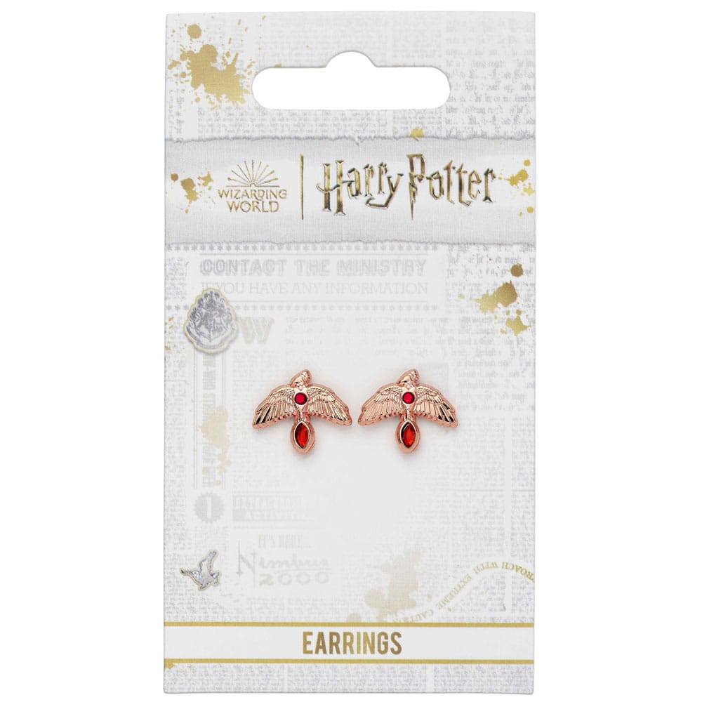Harry Potter Earrings Fawkes (Gold plated) - Image 2