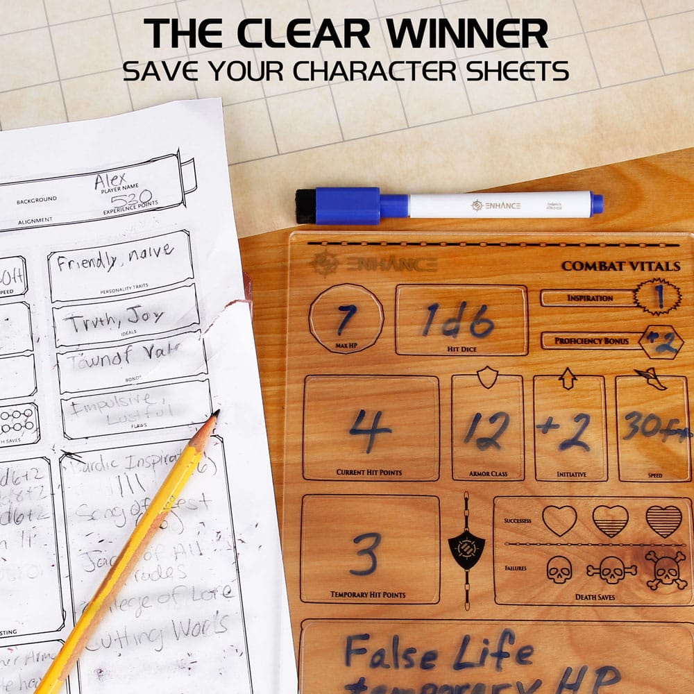 Enhance RPG Series Acrylic Character Sheet Set *English Version* - Image 3