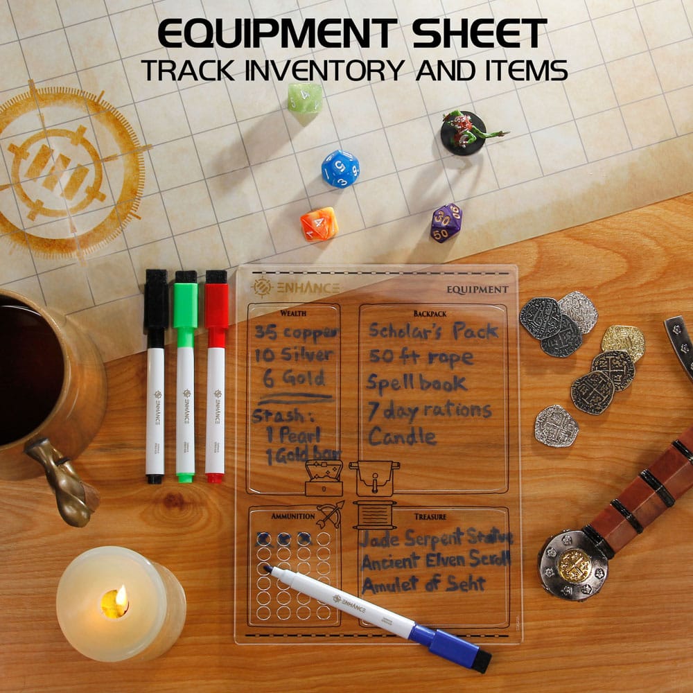 Enhance RPG Series Acrylic Character Sheet Set *English Version* - Image 7