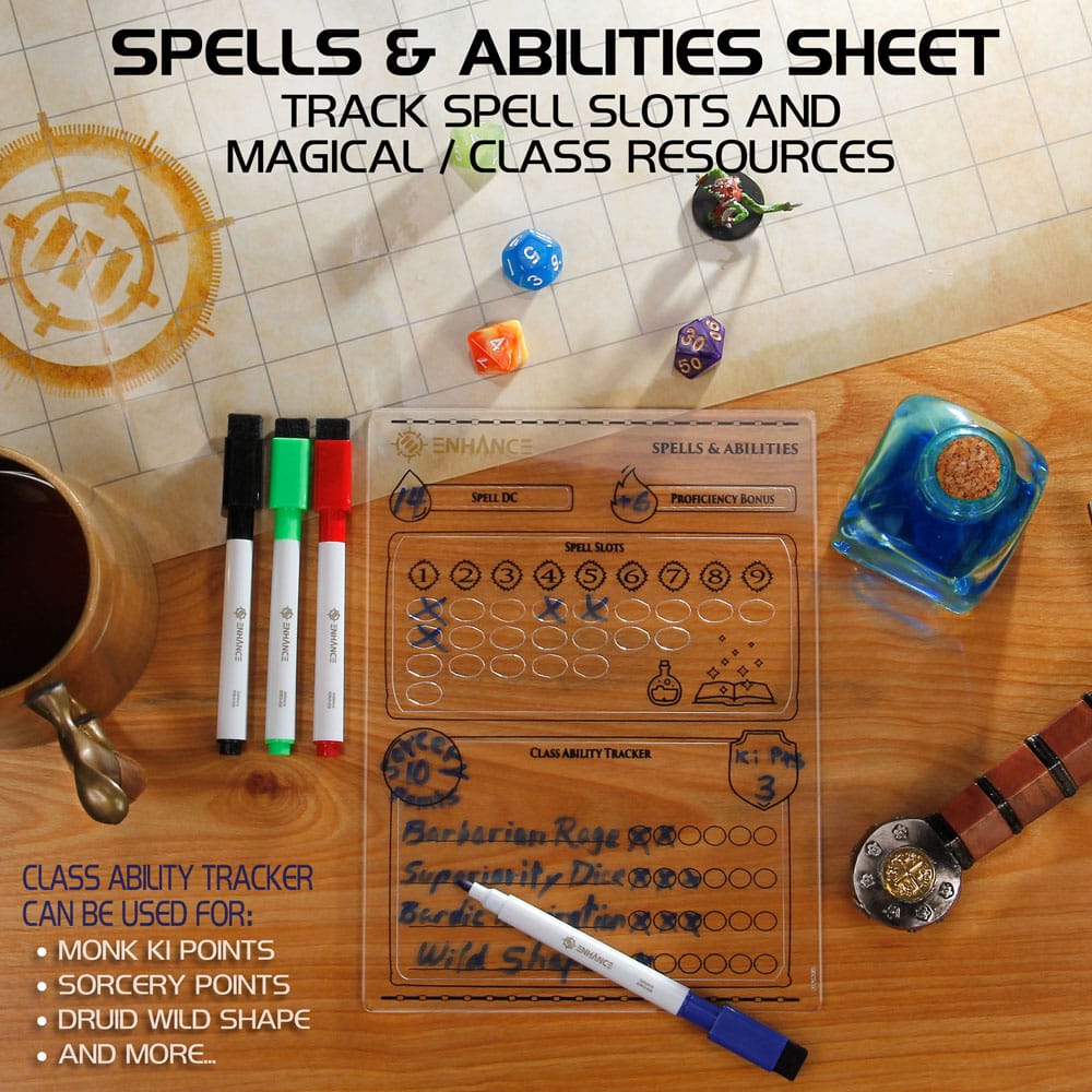 Enhance RPG Series Acrylic Character Sheet Set *English Version* - Image 10