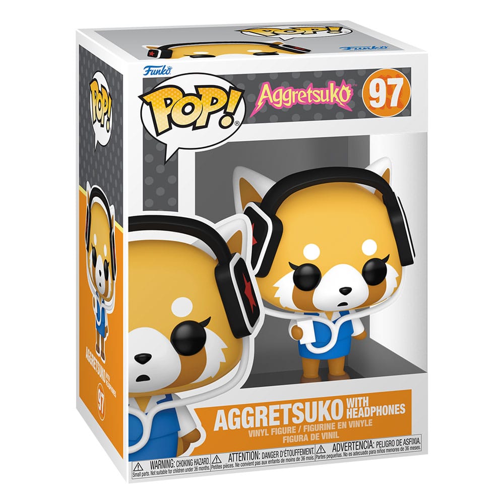 Sanrio POP! Animation Vinyl Figure Aggretsuko w/headphones 9 cm - Image 2