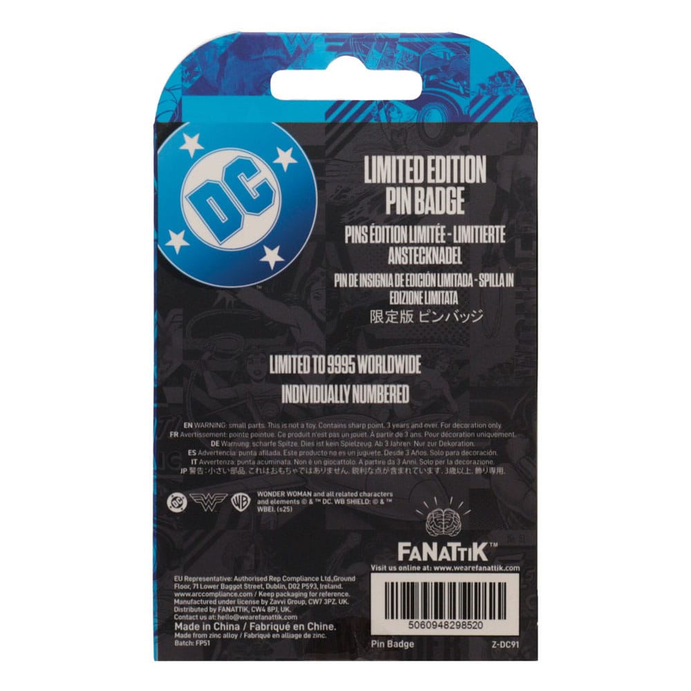 DC Comics Pin Badge Wonder Woman Amazon Warrior Limited Edition - Image 2