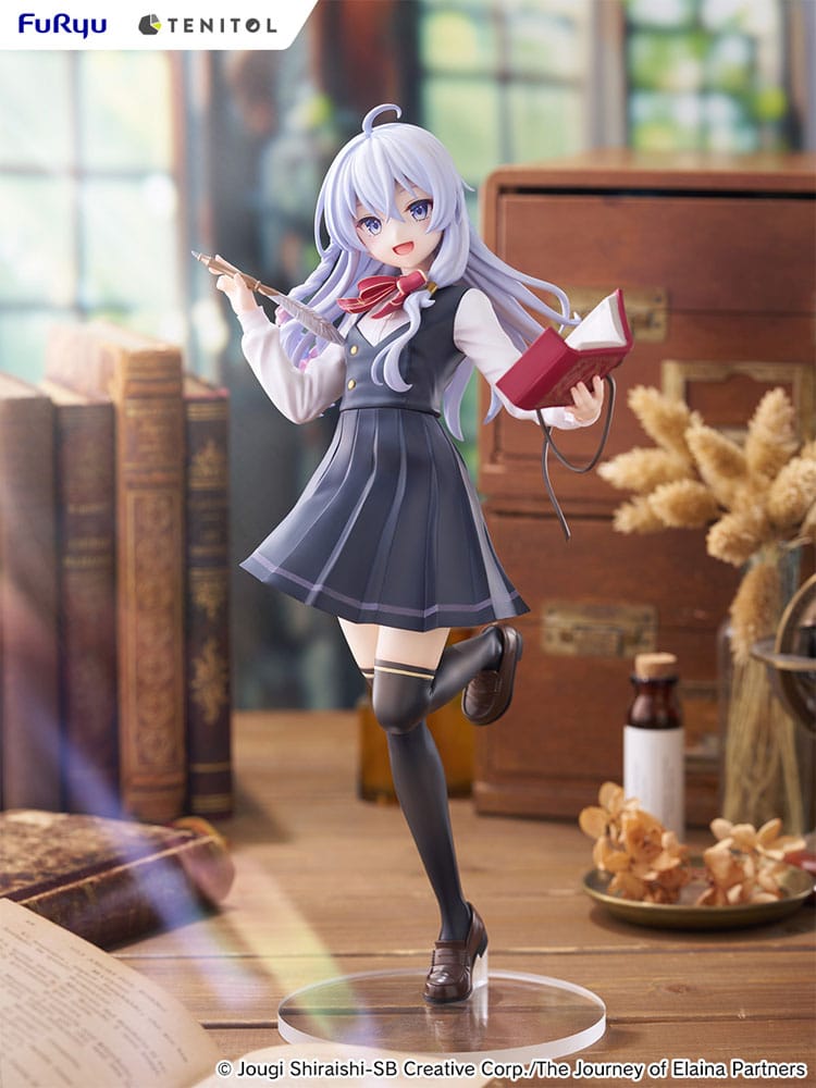 Wandering Witch: The Journey of Elaina Tenitol Tall PVC Statue Elaina School Uniform Ver. 29 cm - Image 2