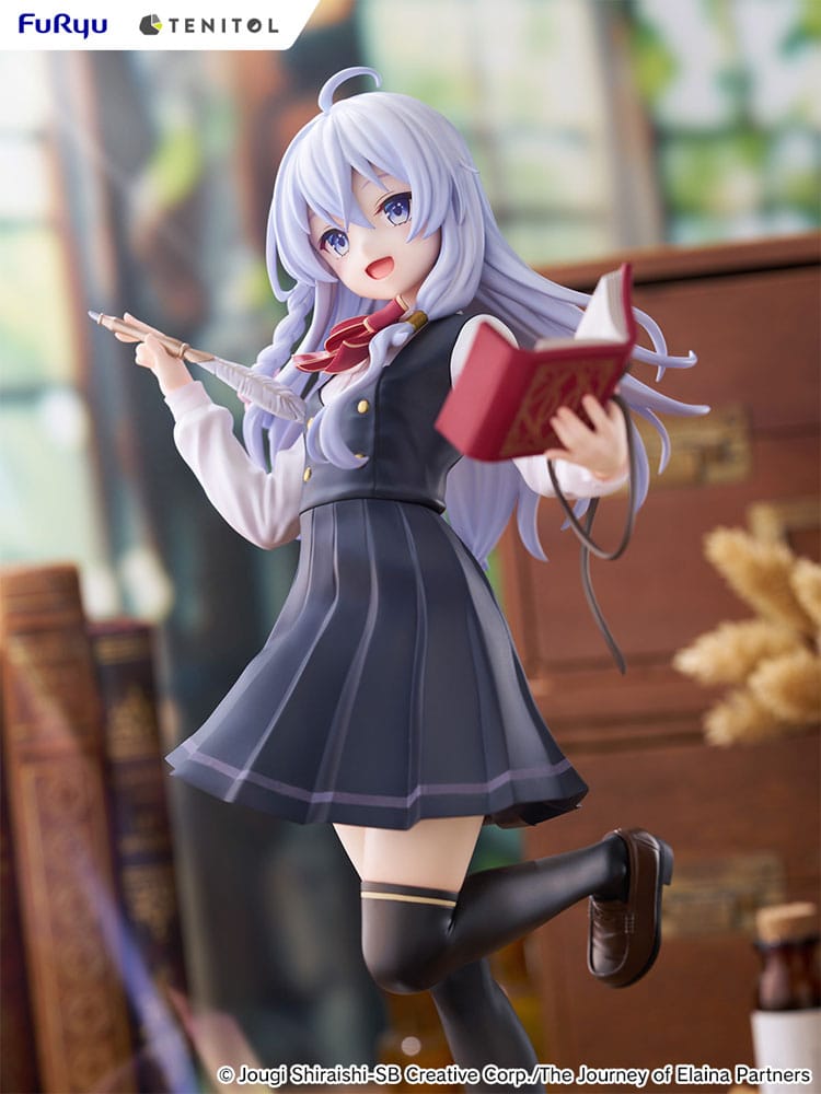 Wandering Witch: The Journey of Elaina Tenitol Tall PVC Statue Elaina School Uniform Ver. 29 cm - Image 6