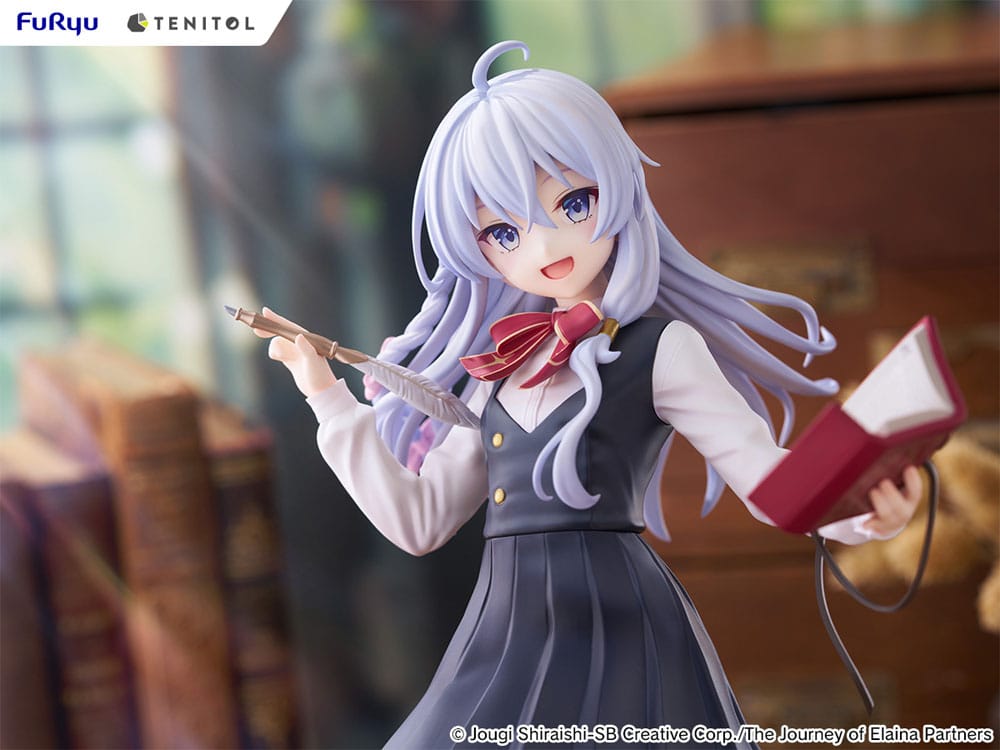 Wandering Witch: The Journey of Elaina Tenitol Tall PVC Statue Elaina School Uniform Ver. 29 cm - Image 8