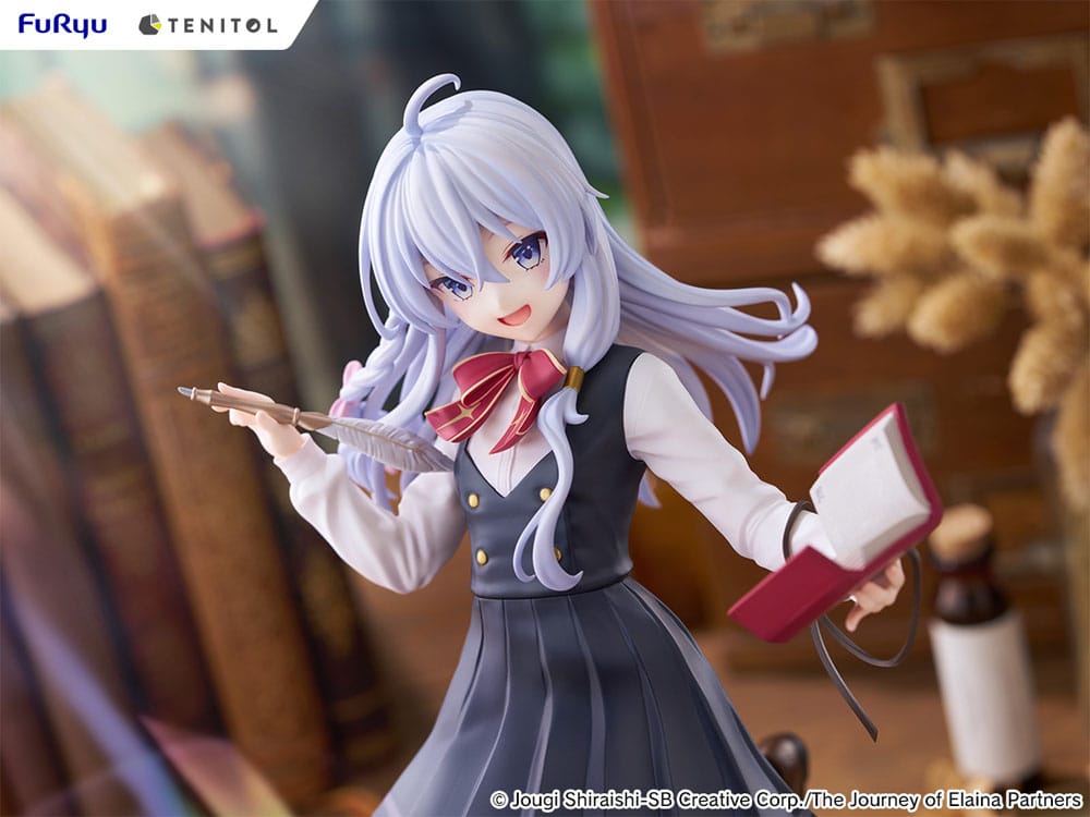 Wandering Witch: The Journey of Elaina Tenitol Tall PVC Statue Elaina School Uniform Ver. 29 cm - Image 9