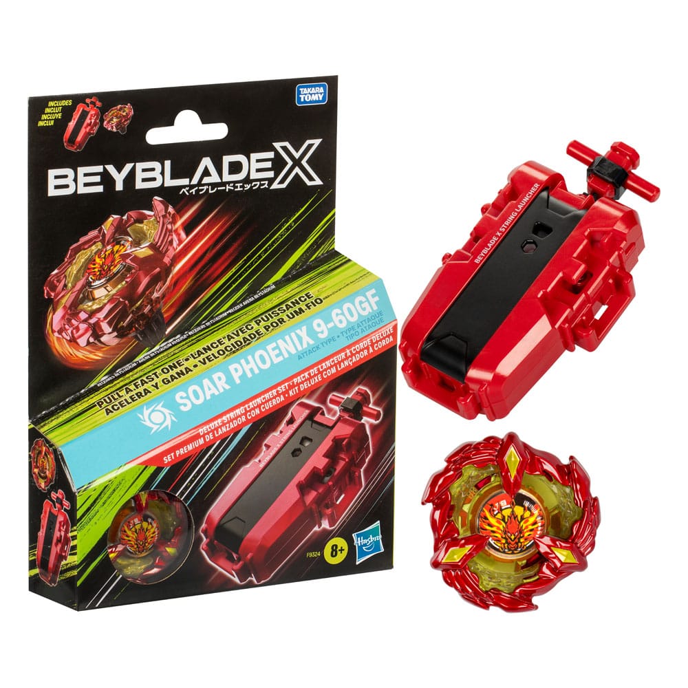 Beyblade X Soar Phoenix Deluxe String Launcher Set - Image 3