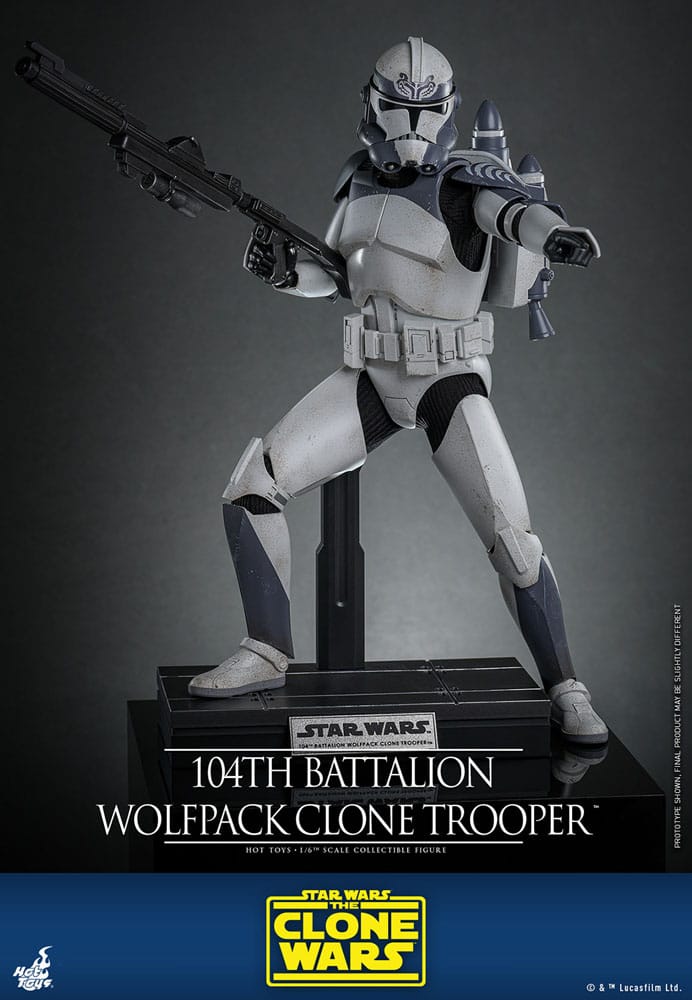 Star Wars The Clone Wars Action Figure 1/6 104th Battalion Wolfpack Clone Trooper 30 cm - Image 5
