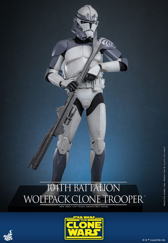 Star Wars The Clone Wars Action Figure 1/6 104th Battalion Wolfpack Clone Trooper 30 cm - Image 6
