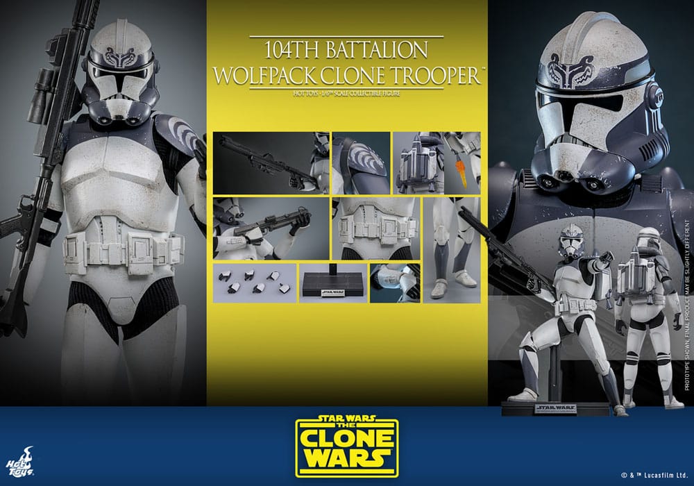 Star Wars The Clone Wars Action Figure 1/6 104th Battalion Wolfpack Clone Trooper 30 cm - Image 13