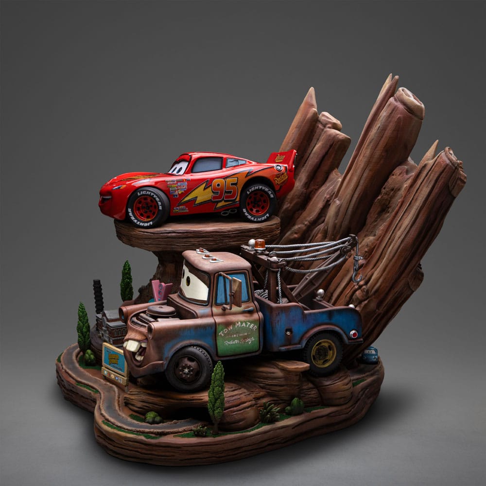 Cars Deluxe Art Scale Statue 1/10 Lightning Mcqueen & Tow Mater 31 cm - Image 11