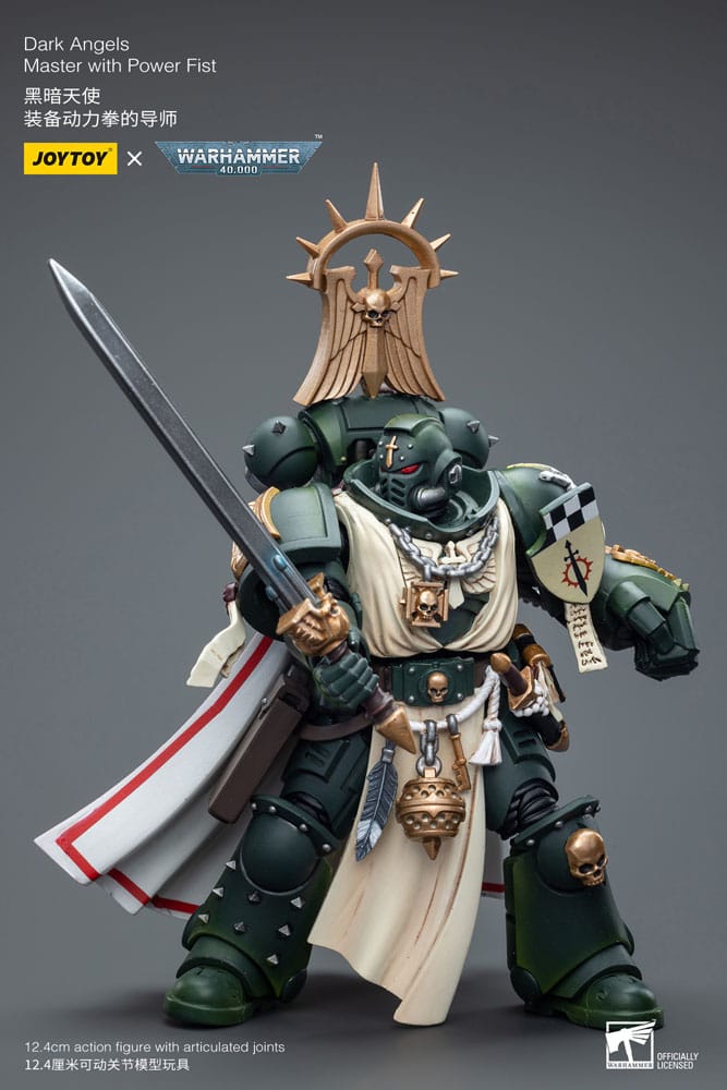 Warhammer 40k Action Figure 1/18 Dark Angels Master with Power Fist 12 cm - Image 8