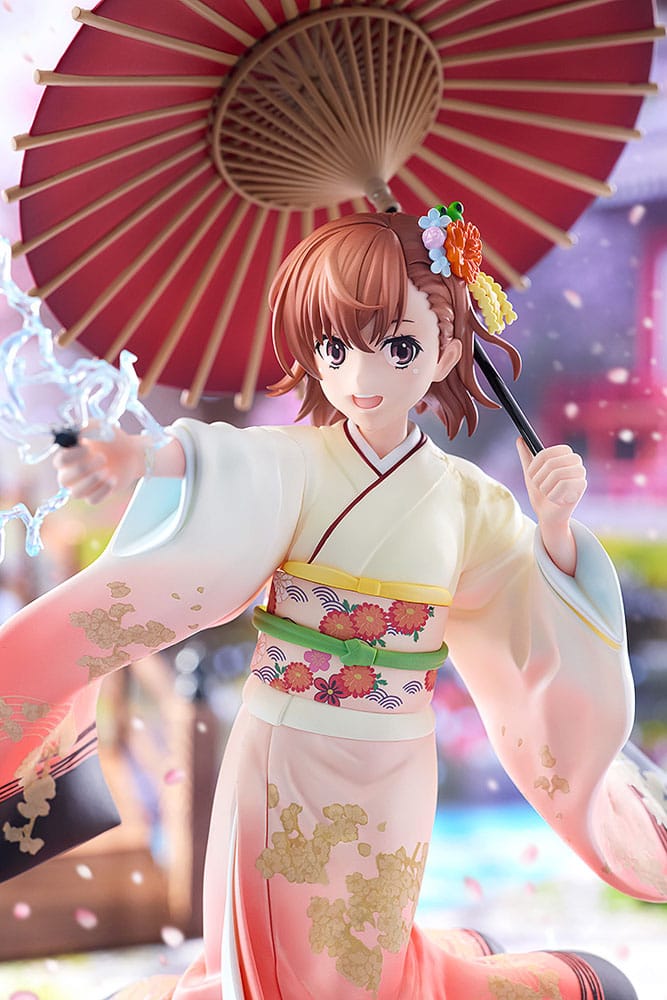 A Certain Scientific Railgun T Statue 1/7 Mikoto Misaka Furisode Kimono Ver. 28 cm - Image 3