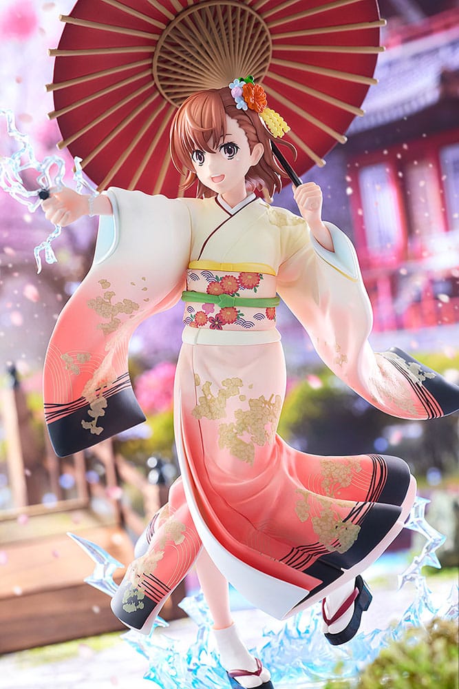 A Certain Scientific Railgun T Statue 1/7 Mikoto Misaka Furisode Kimono Ver. 28 cm - Image 4