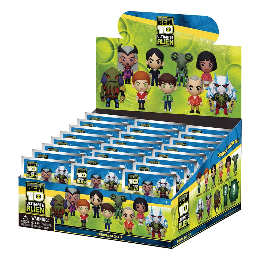 Ben 10 3D PVC Bag Clips Display (24) - Image 3