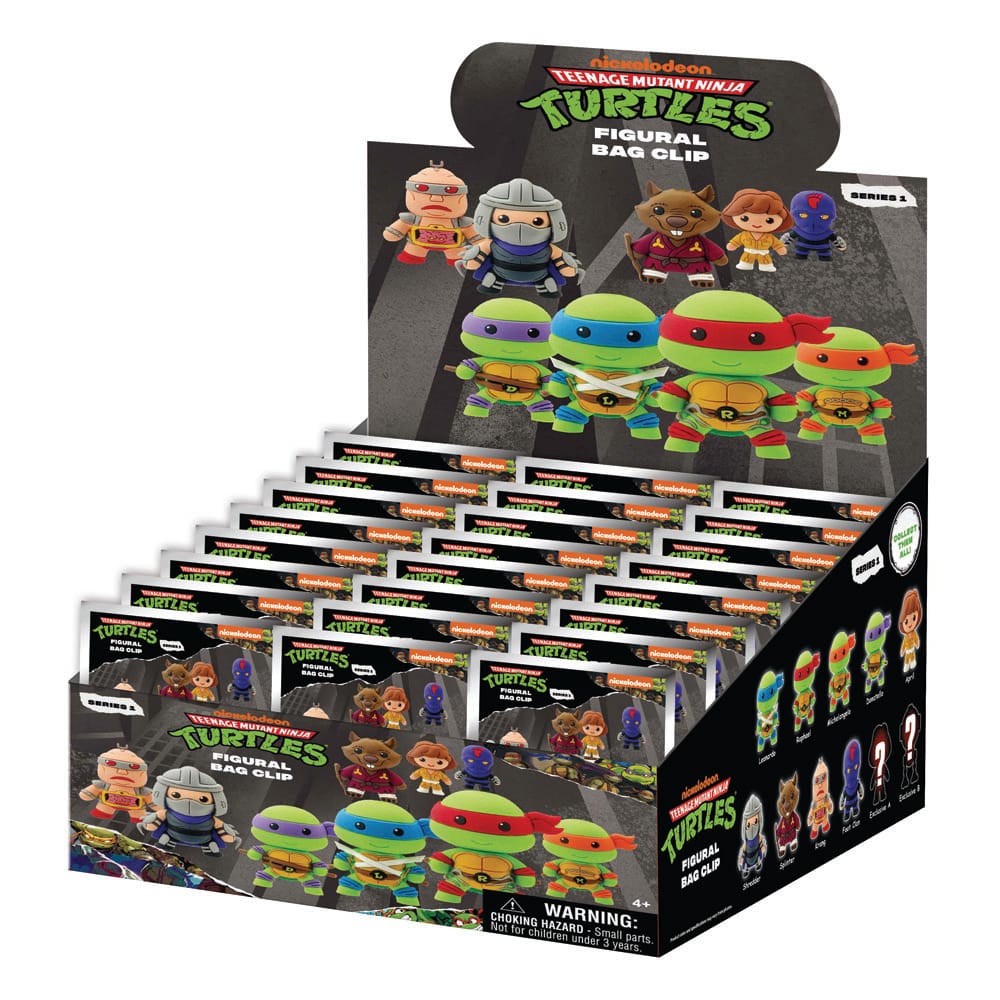 Teenage Mutant Ninja Turtles 3D PVC Bag Clips Series 1 Display (24) - Image 3