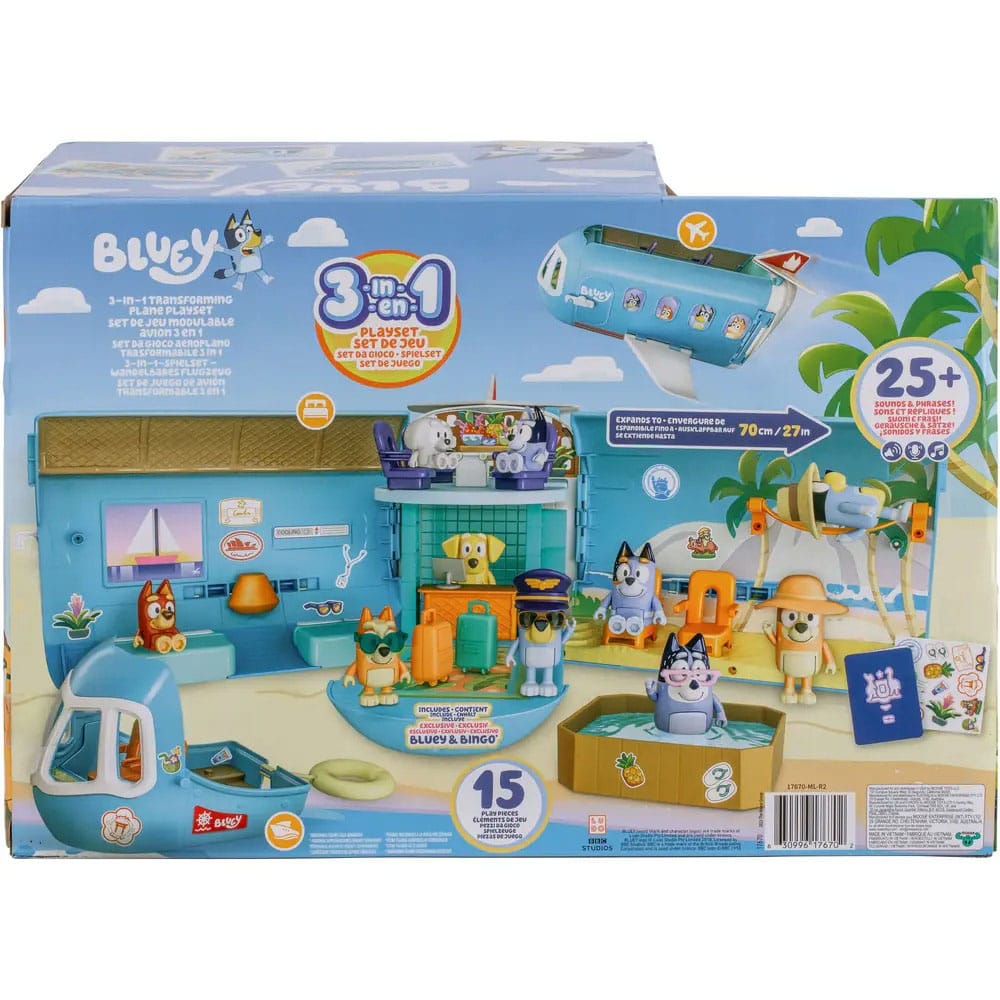 Bluey Mini Figures Playset Bluey Holiday 3in1 Set - Image 13