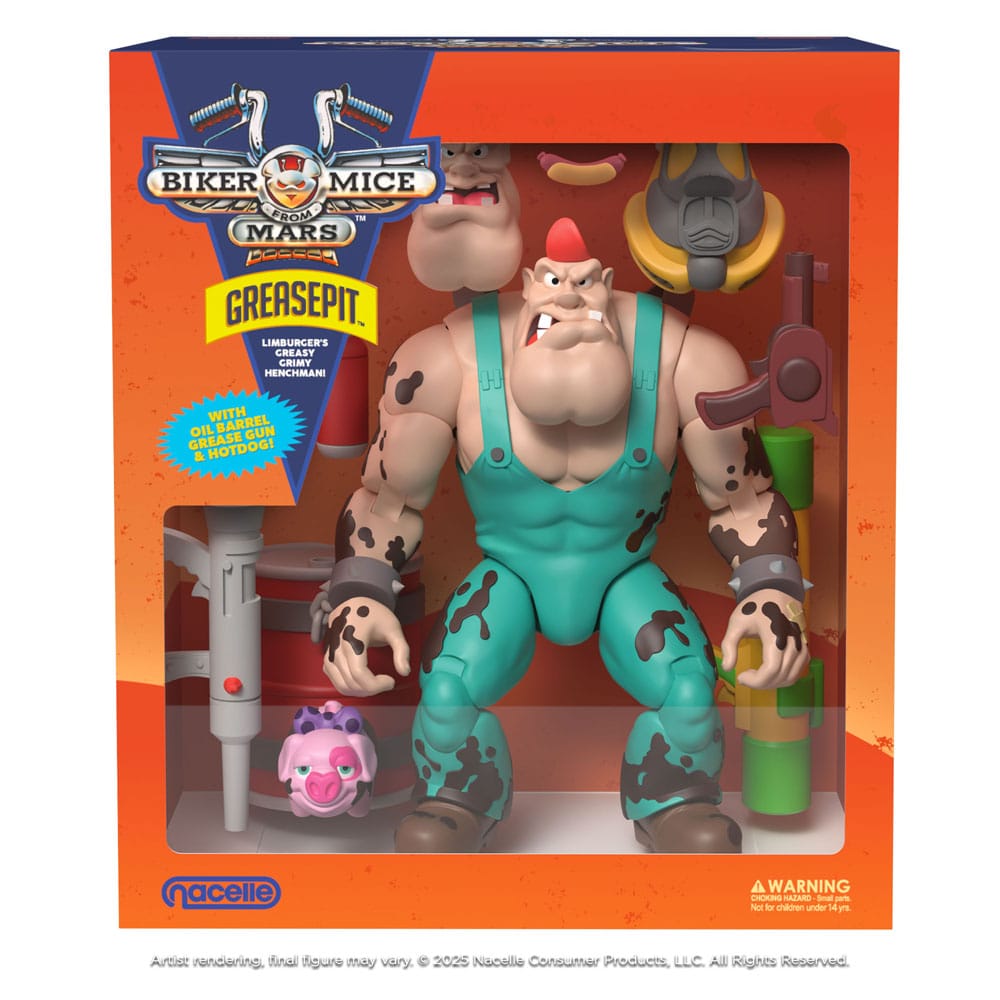 Biker Mice From Mars Action Figure Greasepit 18 cm - Image 3