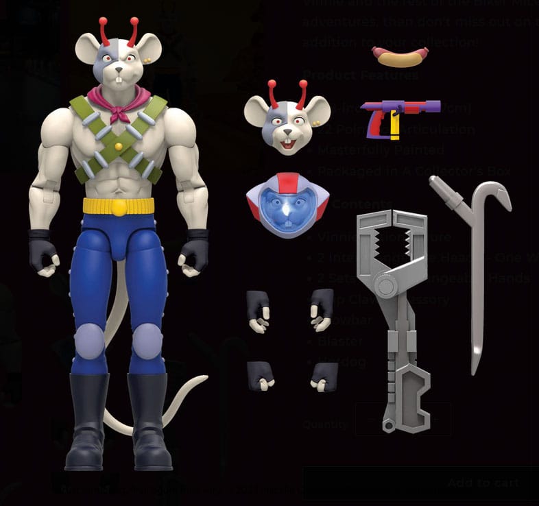 Biker Mice From Mars Action Figure Vinnie 17 cm - Image 4