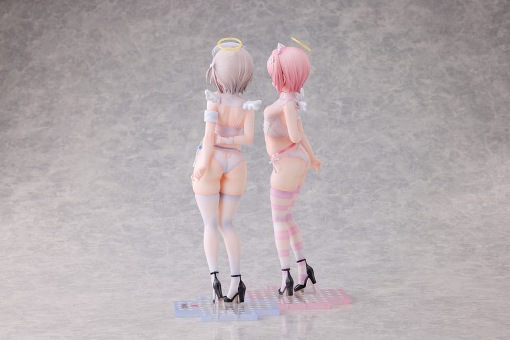 Original Character Statue 1/6 Suzu & Nagi Illustrated by Kuma 4-gou Set Edition 27 cm - Image 7