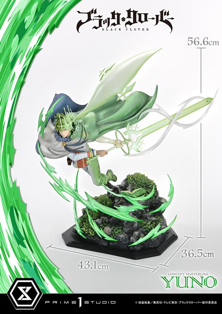 Black Clover Concept Masterline Series Statue 1/6 Yuno Exclusive Bonus Ver. 57 cm - Image 9