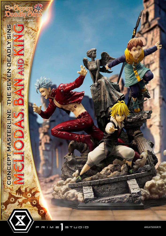 Seven Deadly Sins Concept Masterline Series Statue Meliodas, Ban and King 55 cm - Image 2