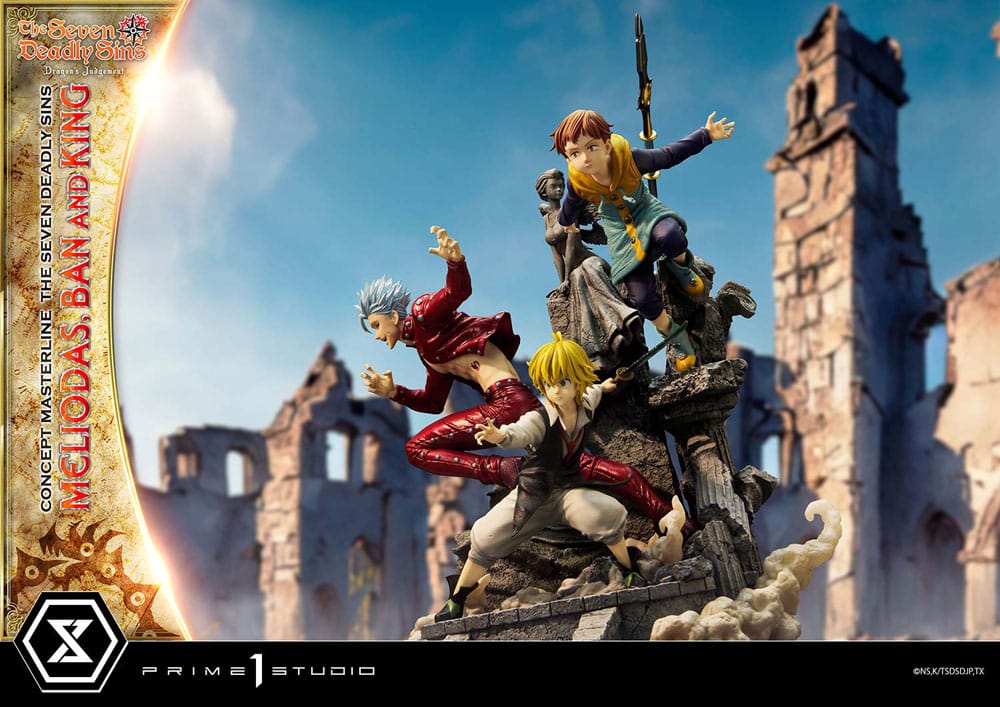 Seven Deadly Sins Concept Masterline Series Statue Meliodas, Ban and King 55 cm - Image 3