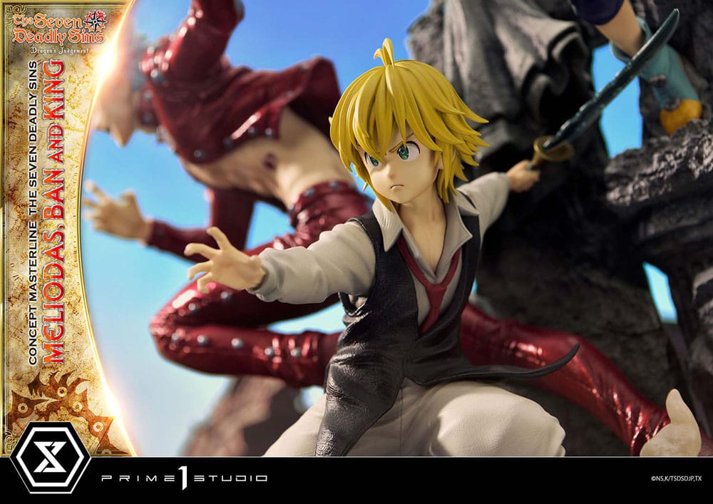 Seven Deadly Sins Concept Masterline Series Statue Meliodas, Ban and King 55 cm - Image 4