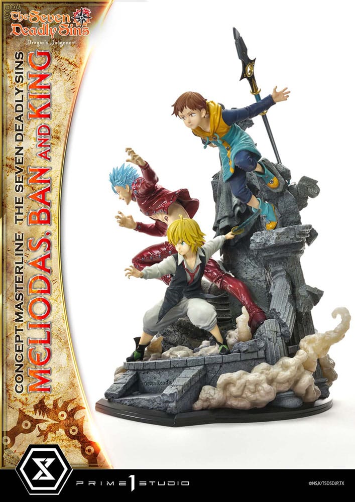 Seven Deadly Sins Concept Masterline Series Statue Meliodas, Ban and King 55 cm - Image 7
