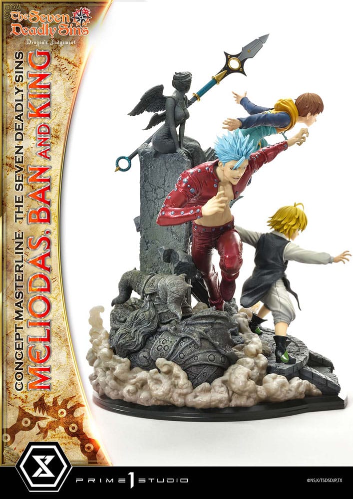 Seven Deadly Sins Concept Masterline Series Statue Meliodas, Ban and King 55 cm - Image 8