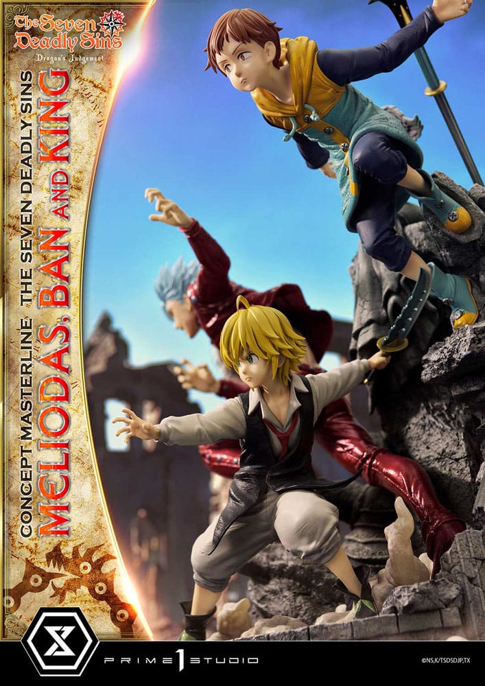 Seven Deadly Sins Concept Masterline Series Statue Meliodas, Ban and King 55 cm - Image 18