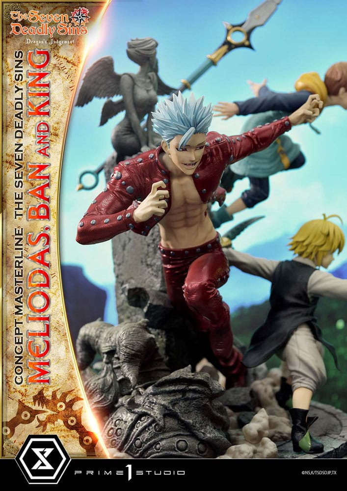 Seven Deadly Sins Concept Masterline Series Statue Meliodas, Ban and King 55 cm - Image 20