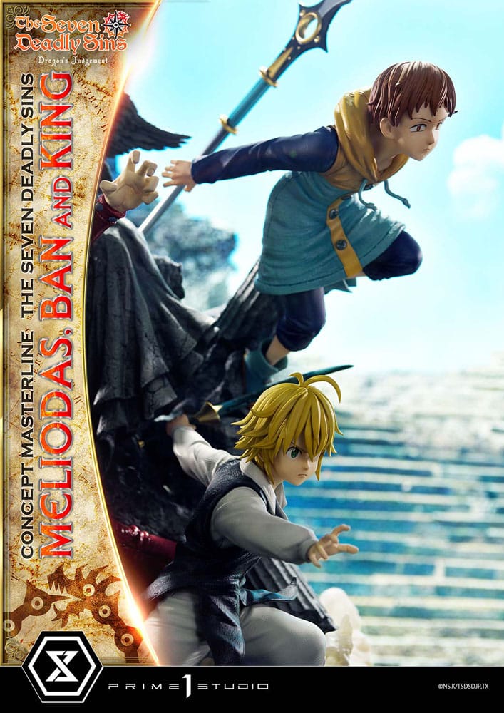 Seven Deadly Sins Concept Masterline Series Statue Meliodas, Ban and King 55 cm - Image 21