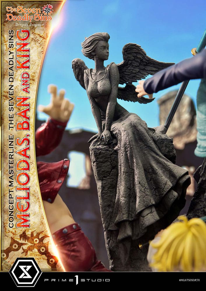 Seven Deadly Sins Concept Masterline Series Statue Meliodas, Ban and King 55 cm - Image 23