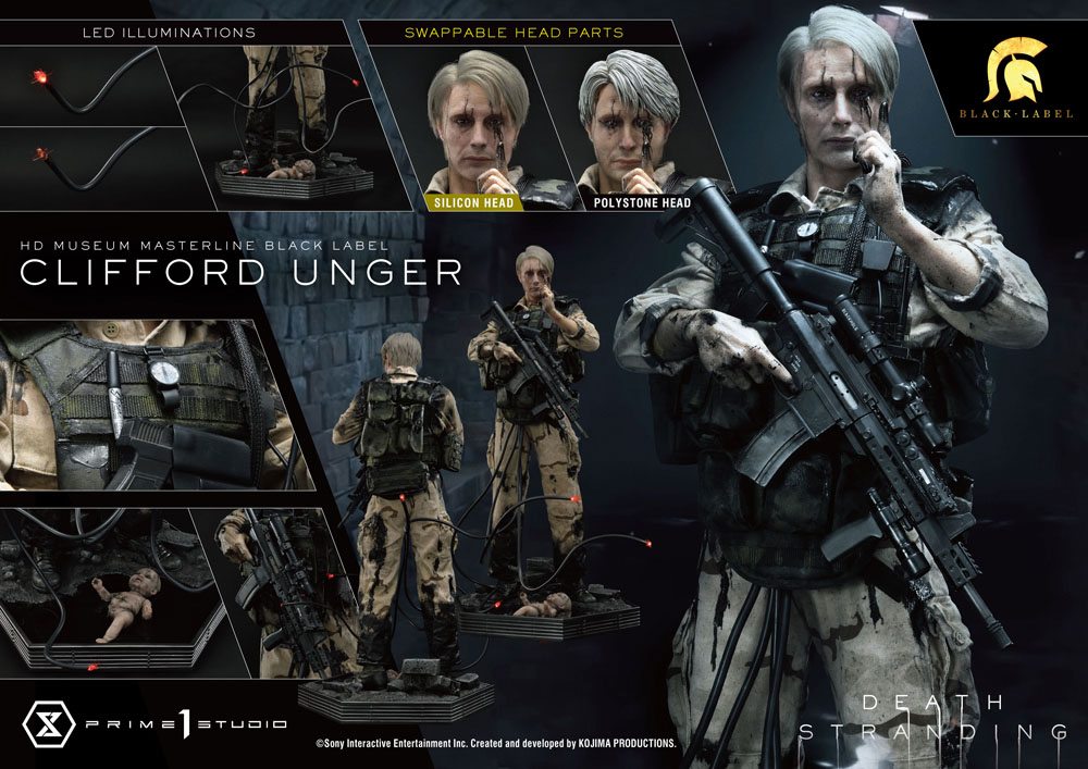 Death Stranding Statue 1/2 Clifford Unger Black Label 103 cm - Image 26