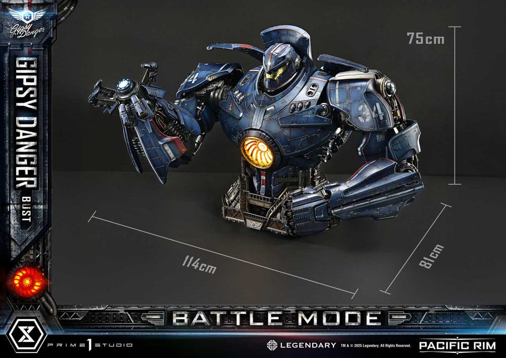 Pacific Rim Life Size Bust 1/1 Gipsy Danger Battle Mode 75 cm - Image 9