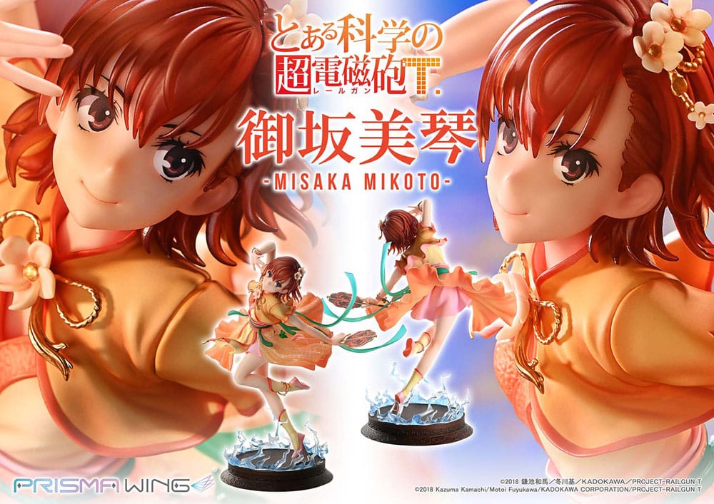 To Aru Kagaku no Railgun Prisma Wing PVC Statue 1/7 Misaka Mikoto 22 cm - Image 2