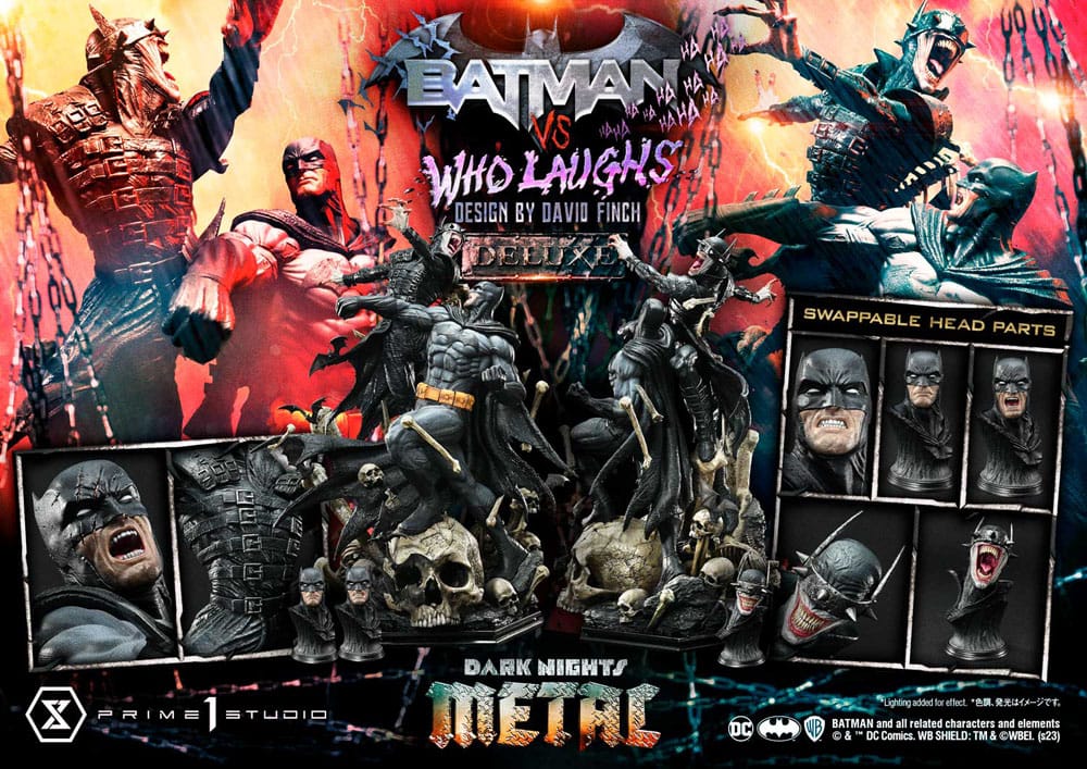 Dark Nights: Metal Ultimate Premium Masterline Series Statue 1/4 Batman VS Batman Who Laughs Deluxe Bonus Version 67 cm - Image 2